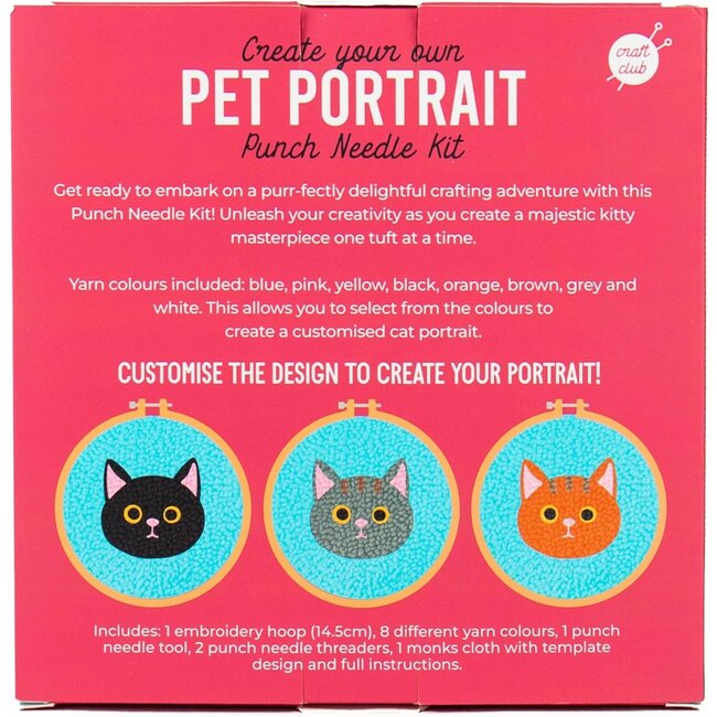 Gift Republic - Borduurset Pet Portrait - kat