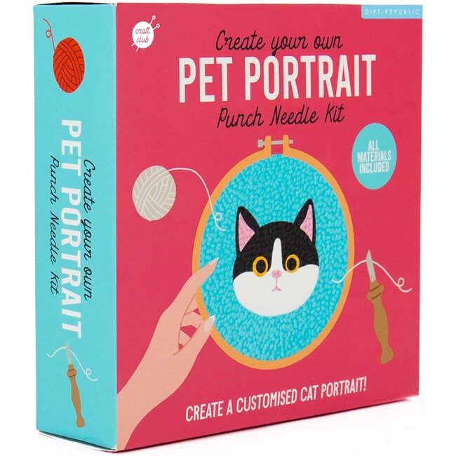 Gift Republic  - Set de Broderie Pet Portrait - chat