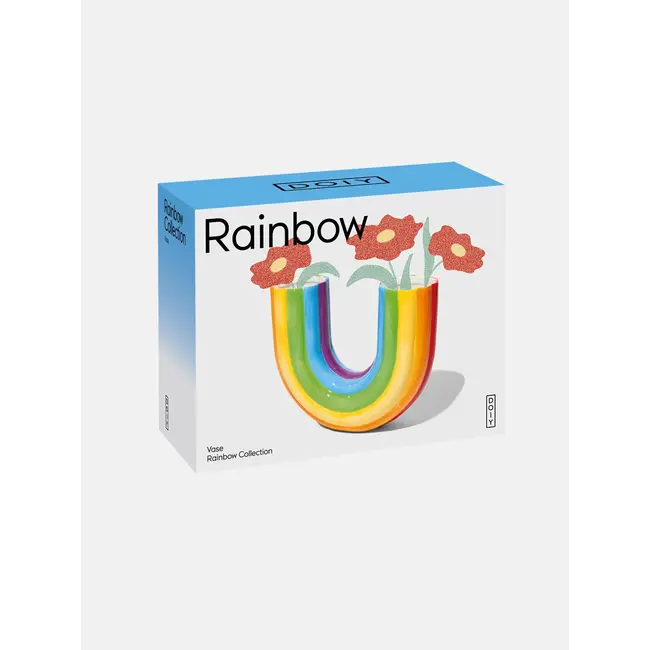 DOIY - Vase Doppelter Regenbogen - 2 Öffnungen