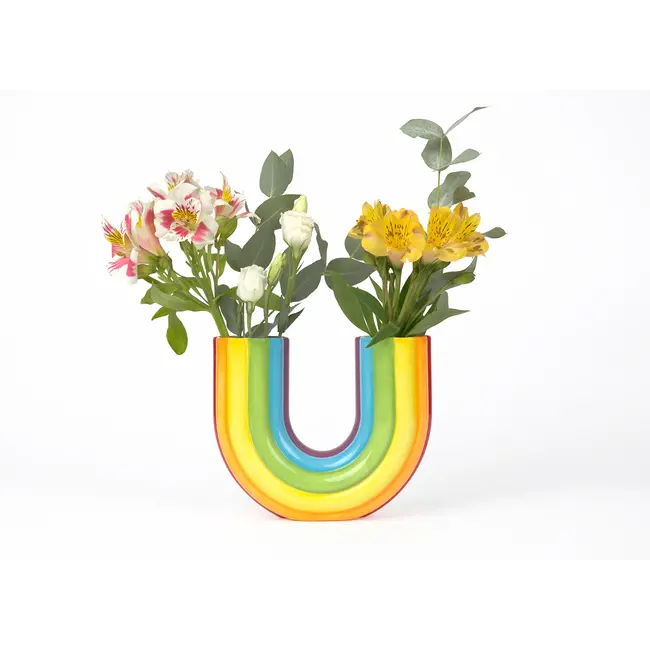 DOIY - Vase Double Arc-en-ciel - 2 ouvertures