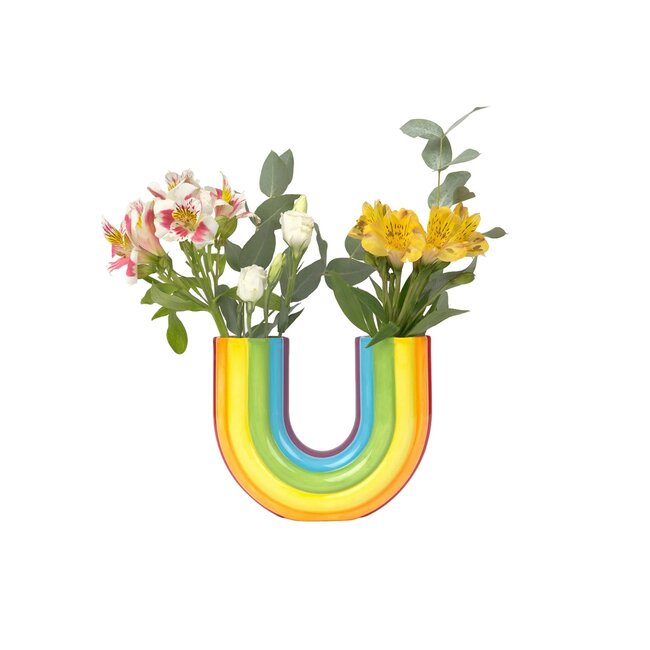DOIY - Vase Double Arc-en-ciel - 2 ouvertures
