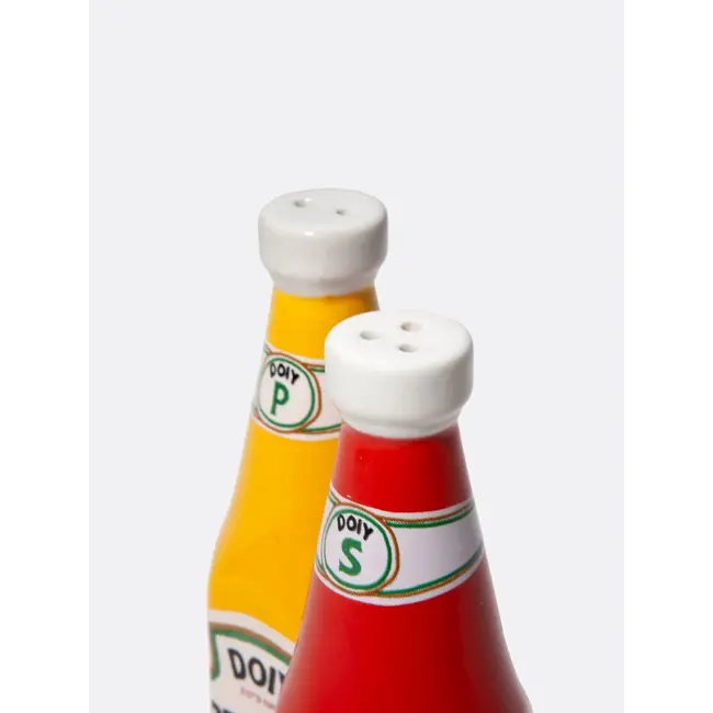 DOIY - Salière et Poivrière Ketchup Moutarde
