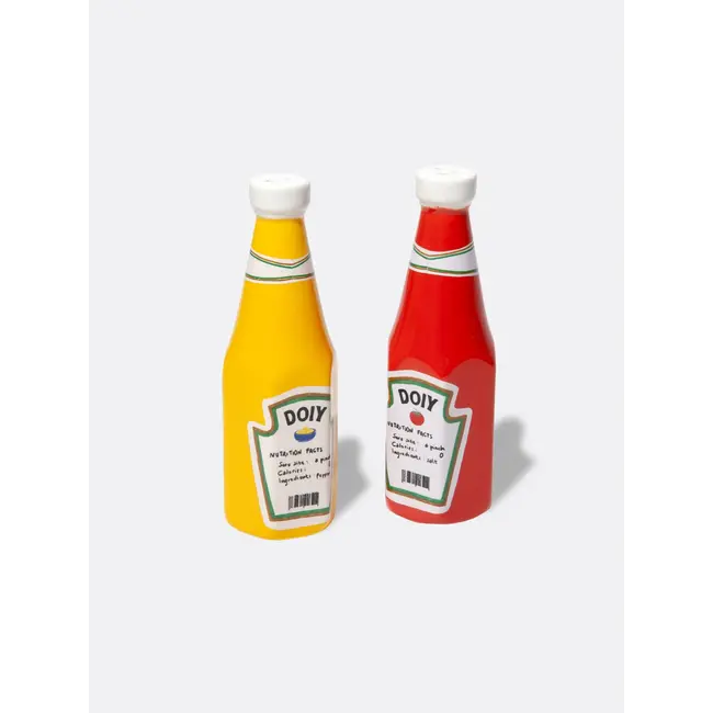 DOIY - Salt and Pepper Shaker Ketchup Mustard