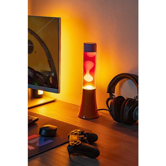 Fisura - Mini Lava Lamp - pink gradient - orange base
