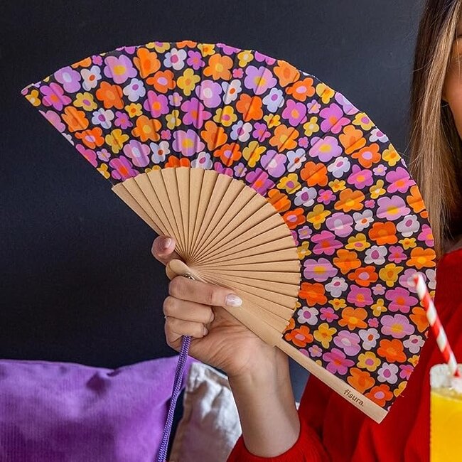 Fisura - Éventail Espagnol Vintage Flowers