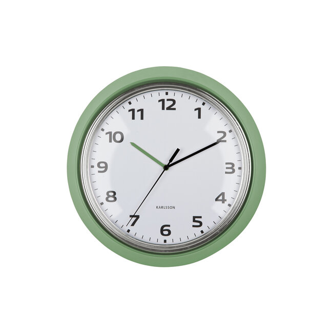 Karlsson - Wall Clock Modern Retro - green