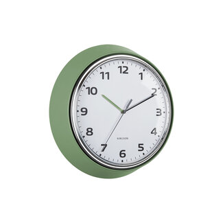Karlsson Wanduhr Modern Retro - grün