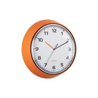Karlsson Wall Clock Modern Retro - orange