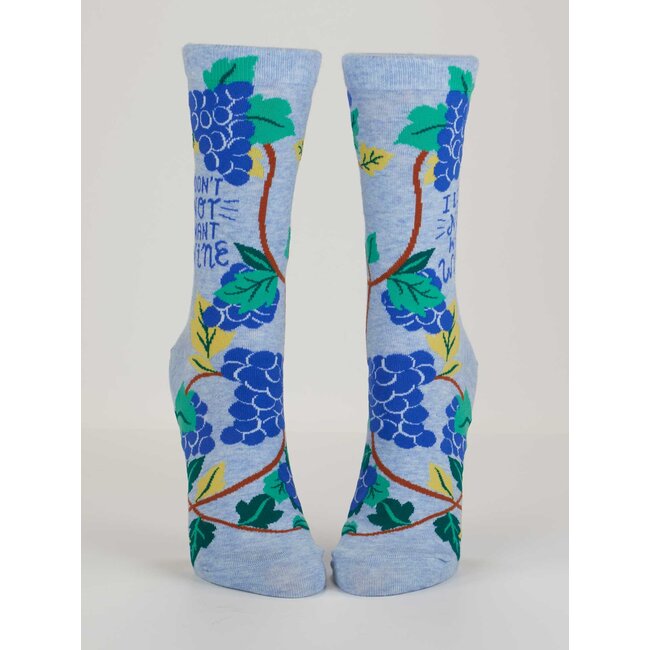 Blue Q - Chaussettes I Don't Not Want Wine - taille 36-41 (femmes)