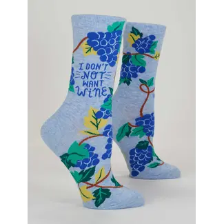 Blue Q Socken Don't Not Want Wine - Damen