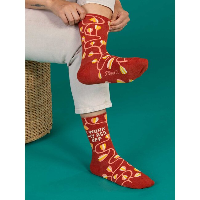 Blue Q - Socks I Work My Ass Off - size 36-41 (women)