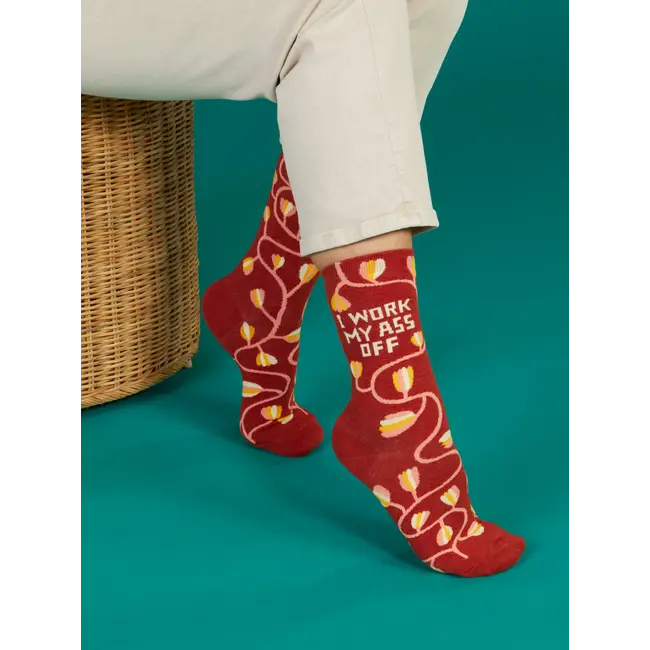 Blue Q - Socks I Work My Ass Off - size 36-41 (women)