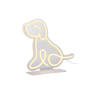 Leitmotiv Lumière Néon LED Chien Assis