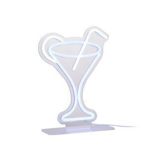 Leitmotiv Lumière Néon LED Cocktail avec Paille