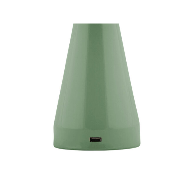 Leitmotiv - Lampe de Table Rachel LED -  vert jungle - rechargeable via USB - fonctionnement soft touch
