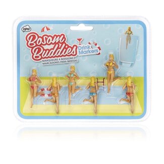 npw Marqueurs de Boissons Bosom Buddies