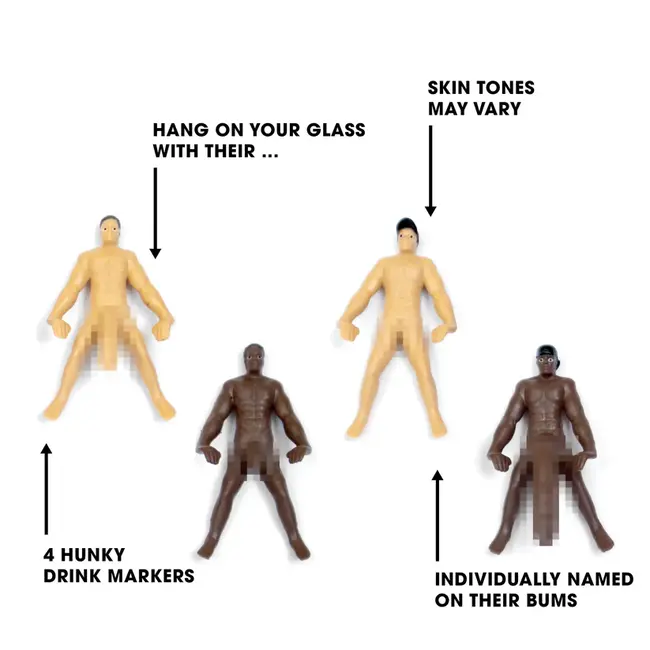 npw - Marqueurs de Boissons Size Matters Buddies