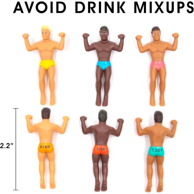 npw - Marqueurs de Boissons Hommes en Maillot de Bain - Drinking  Buddies