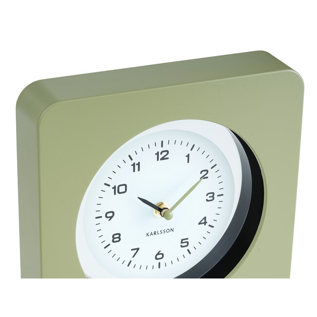 Karlsson - Wall Clock New Vintage - green