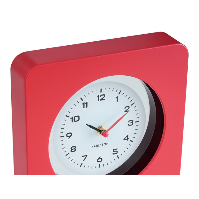 Karlsson - Wandklok New Vintage - rood
