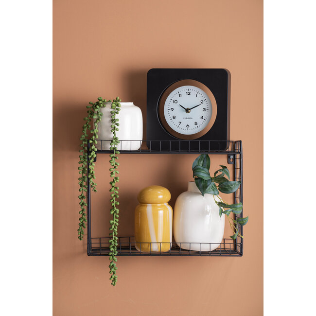 Karlsson - Wandklok New Vintage - zwart
