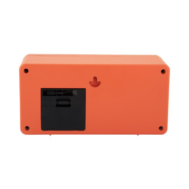 Karlsson - Wand/Tafelklok Retro Boxed Flip - oranje