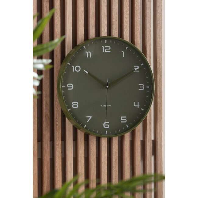 Karlsson - Wall Clock Orgullo - green