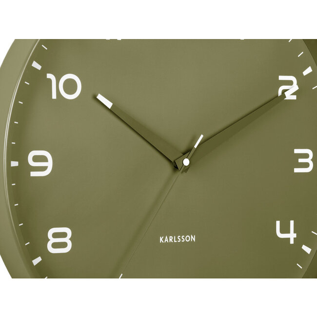 Karlsson - Wall Clock Orgullo - green