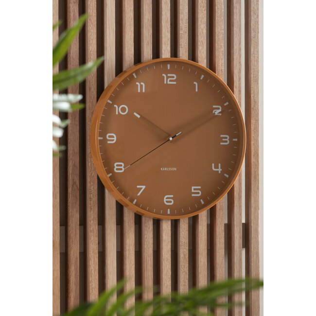 Karlsson - Horloge Murale Orgullo - ocre
