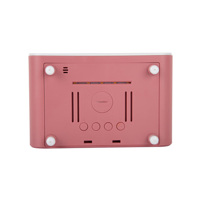 Karlsson - Réveil Chunky avec Chargeur de Téléphone - rose - LED