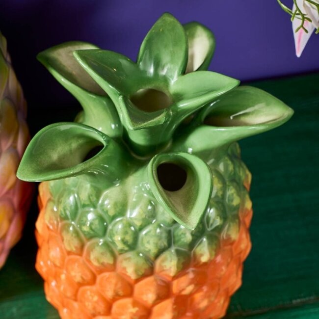 Werner Voß Werns - Vase Ananas - small - grün/orange