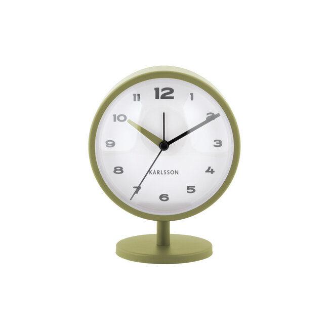 Karlsson Alarm Clock Brisk Dome - army green
