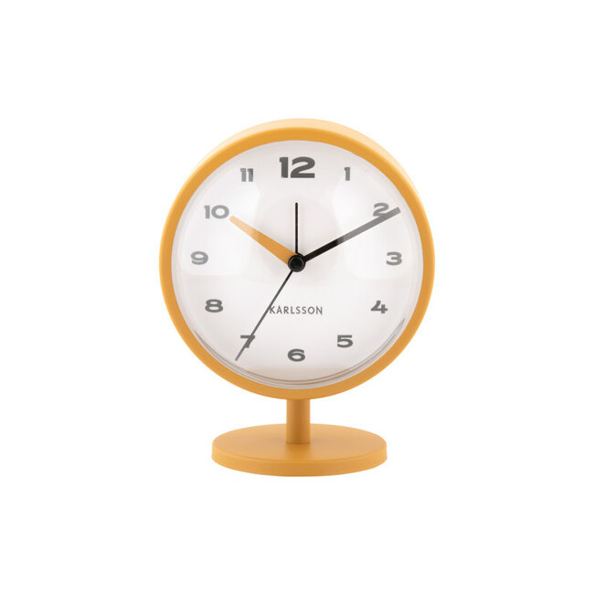 Karlsson Alarm Clock Brisk Dome - ochre yellow