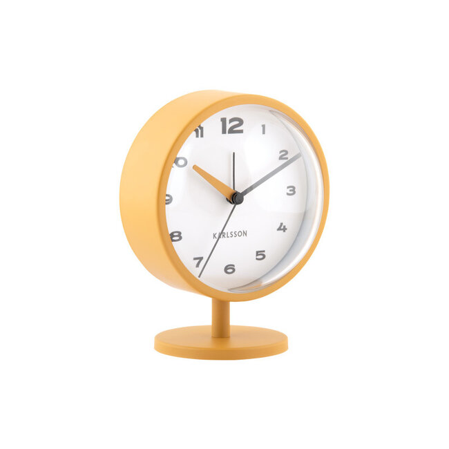 Karlsson - Alarm Clock Brisk Dome - ochre yellow
