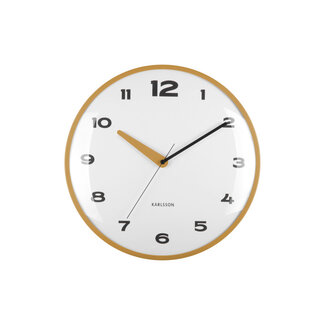 Karlsson Horloge Murale Brisk Dome - jaune ocre