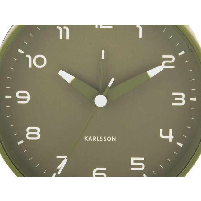 Karlsson - Alarm Clock Orgullo - army green