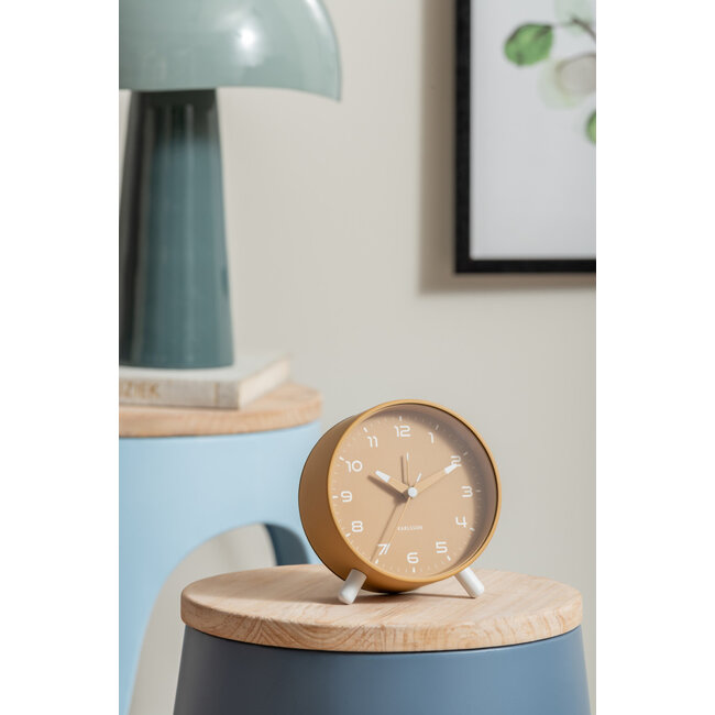 Karlsson - Alarm Clock Orgullo - ochre yellow