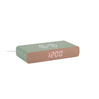 Karlsson Réveil Rétro Flat LED - vert jungle