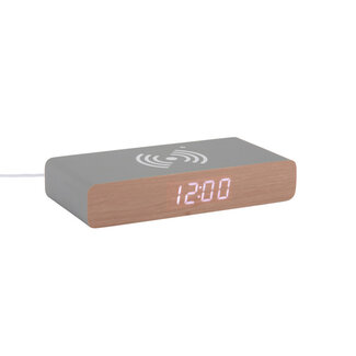 Karlsson Wekker Retro Flat LED - grijs
