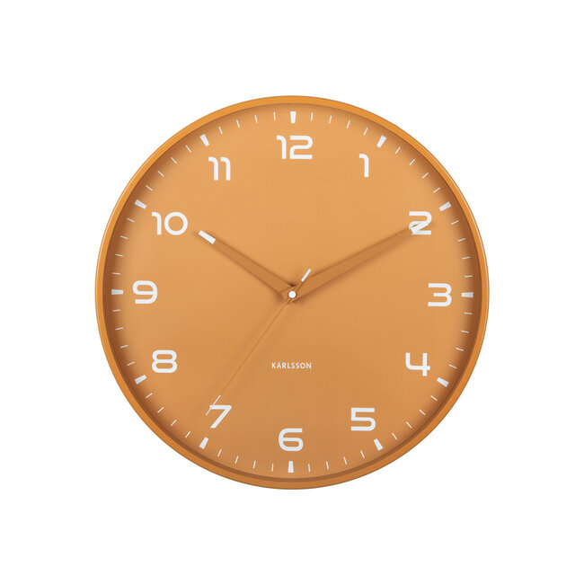 Karlsson - Horloge Murale Orgullo - ocre