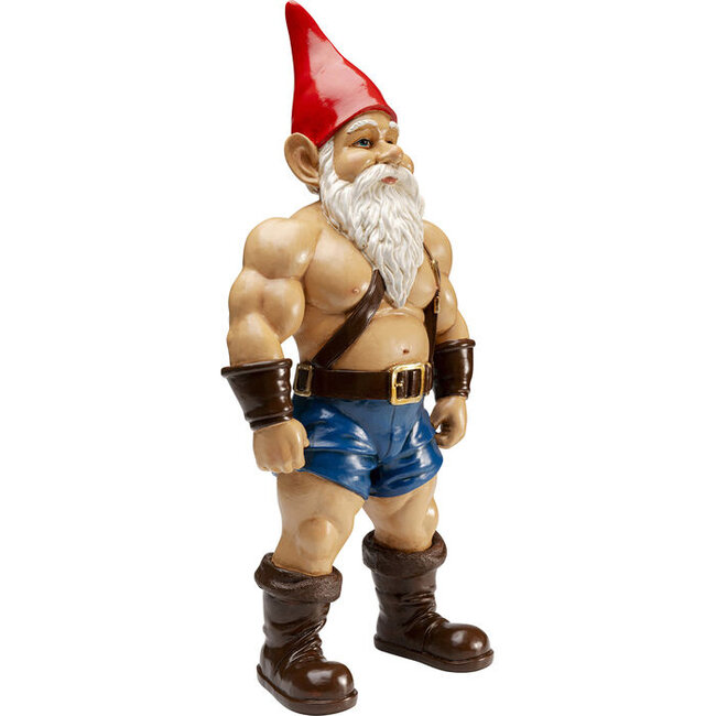 Kare Design - Sculpture - Déco Figurine Gnome Musclé - H 60 cm - usage intérieur