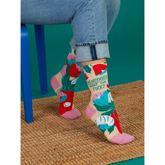 Blue Q - Socken Menopause, What The Fuck - Größe 36-41 (Damen)