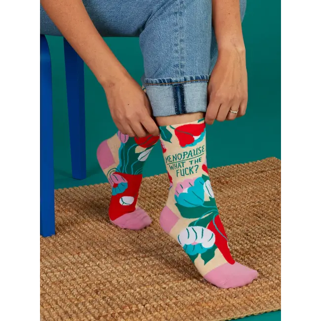 Blue Q - Socken Menopause, What The Fuck - Größe 36-41 (Damen)