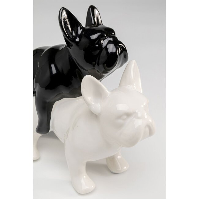 Kare Design - Beeld Liefdeshonden Love Dogs - zwart/wit