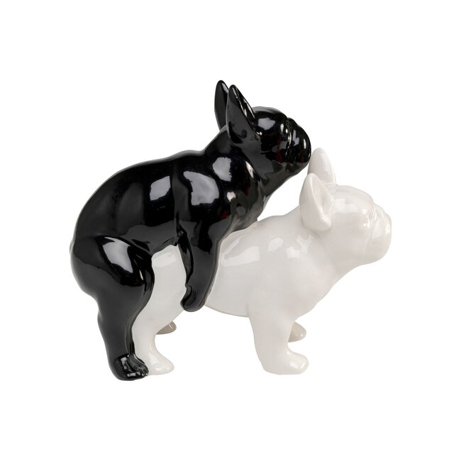 Kare Design - Deco Figurine Love Dogs - black/white