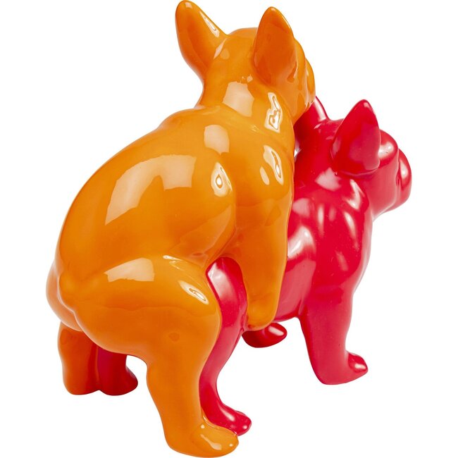 Kare Design - Deco Figurine Love Dogs - red/orange