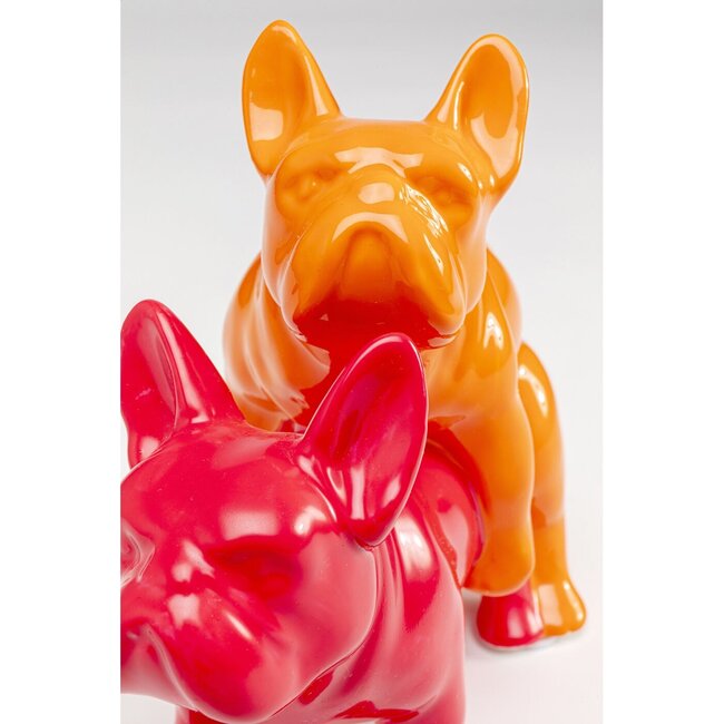 Kare Design - Deco Figurine Love Dogs - red/orange