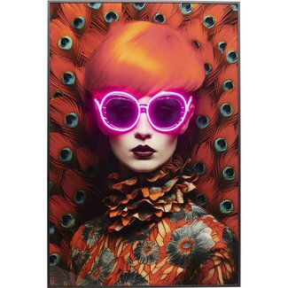 Kare Design Tableau LED Fancy Red Lady