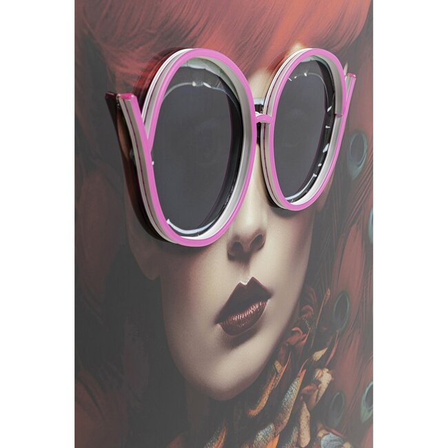 Kare Deign - LED Painting Wall Decoration Fancy Red Lady