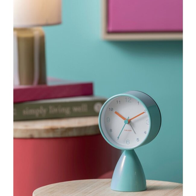 Karlsson - Alarm Clock Funky Vibes - turquoise blue